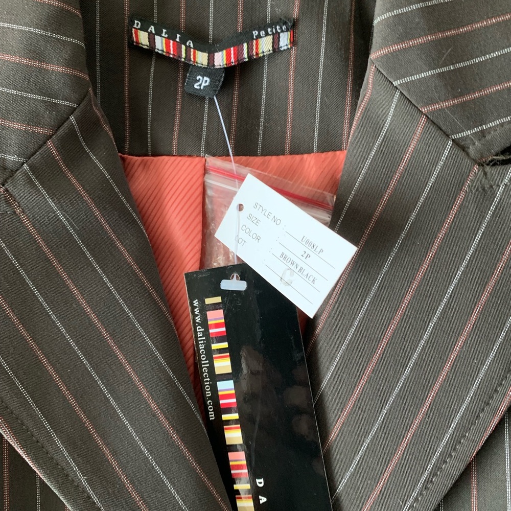 🌈 Dalia Collection Brown/Black Blazer - Picture 3 of 6